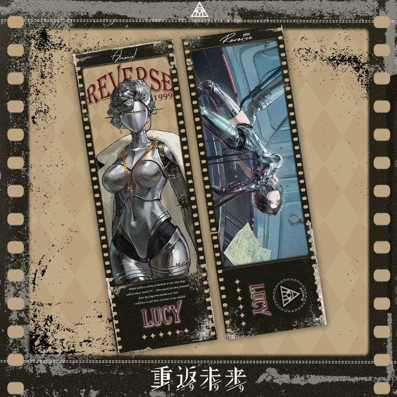 Rewind to the Future game Huang Liang Yi Meng song laser-etched ticket curve girl Song Yun bookmark