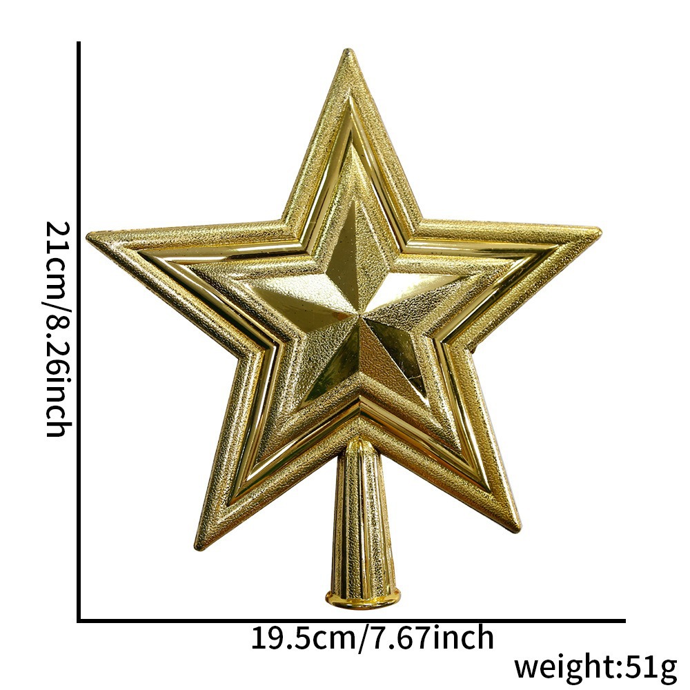21CM Dorado árbol estrella
