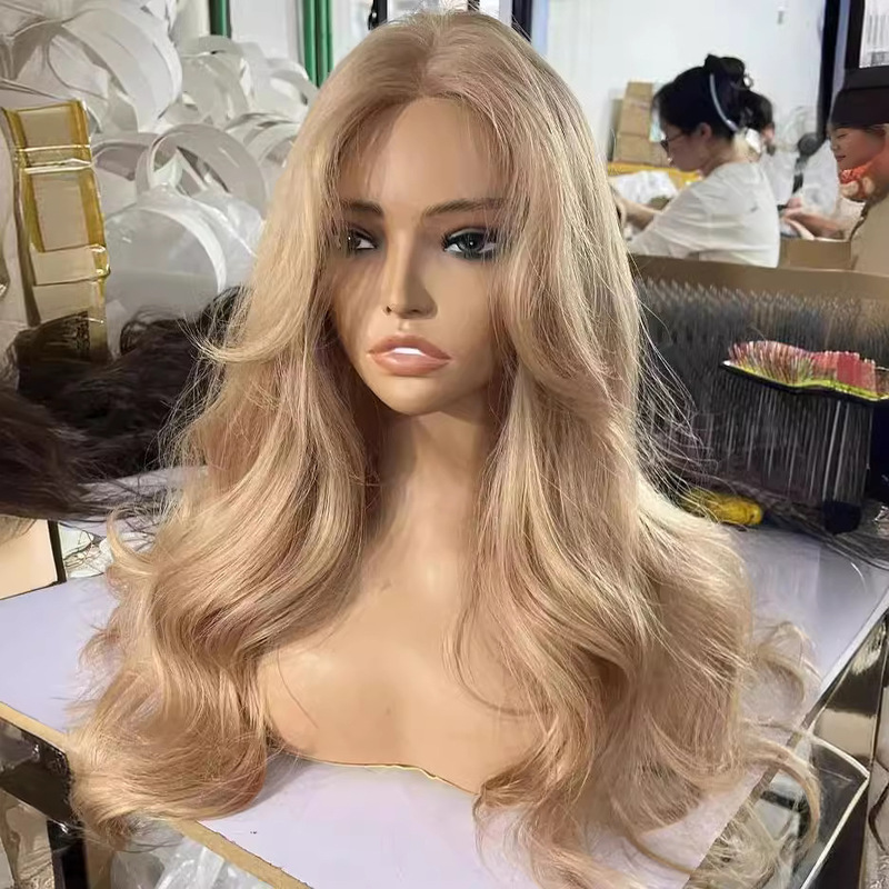 Front Lace Wig Upgraded Version U-Shaped High Skull Fluffy Wholesale Popular Female Full Headgear Big Wave