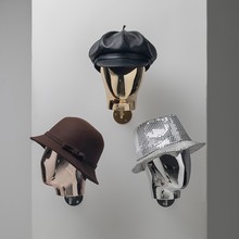 高档男女包布插针头模帽子发箍眼镜服装店衣架橱窗陈列道具展示架