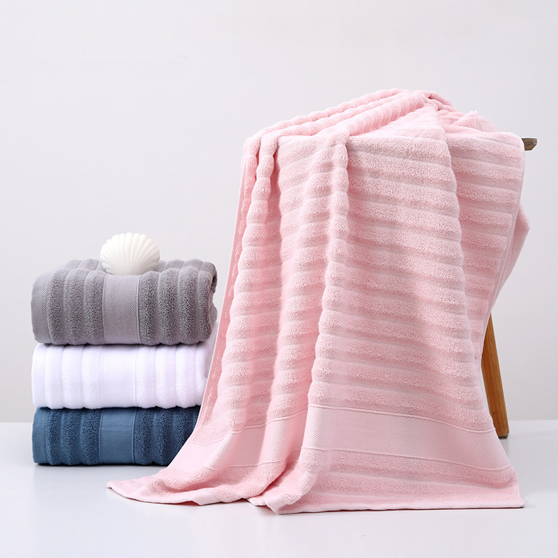 Pure Cotton Towel, Absorbent and Quick-Drying, Business Moisturizing Bath Towel, Plain Color, Cloud-Patterned Men's Face Towel for Wiping Sweat