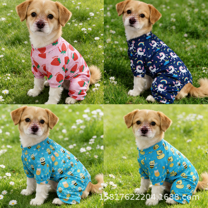Cross-Border Hot-Selling 2025 New Model Dog Clothes, Cat Apparel, Pet Jumpsuits, Four-Legged Clothing, Pet Clothing
