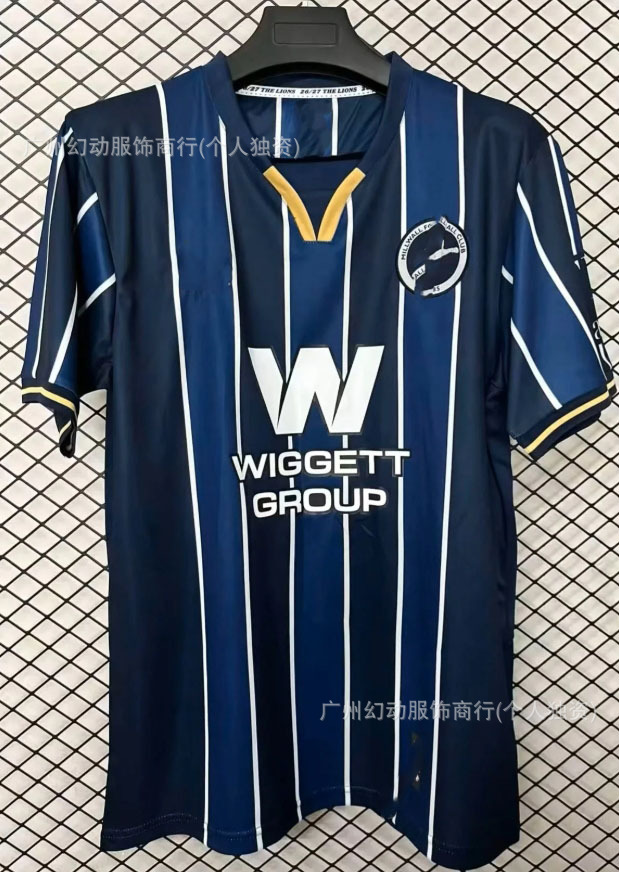 Millwall FC 2026/27 Home Pinstripe Jersey Navy