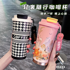 新型高颜値軽豪華陶磁器内胆コーヒーカップ316ステンレス保温カップ随行ギフトカップカスタマイズ
