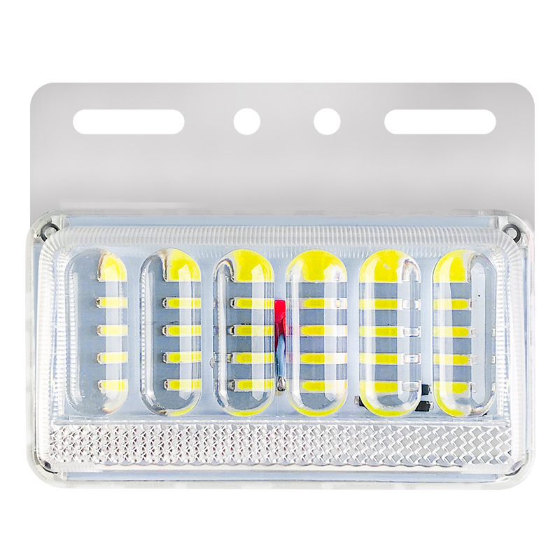 Trailer 24V, Other Width indicator light - 24v-6d-side-light-white-super-bright-waterproof