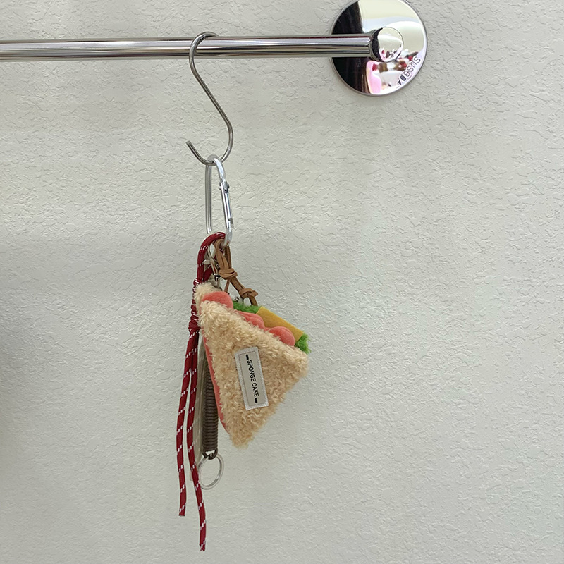 Colgante serie de pastel original suave lindo bolsas de peluche mochila colgante de llaves de automóvil interesante colgante