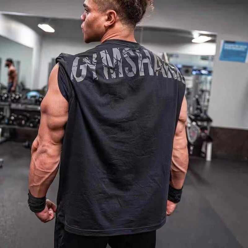 Gymshark Power T-Shirt Fitness Sports Short-Sleeved Loose Fit Stretch Cotton Fiber T-Shirt for Men