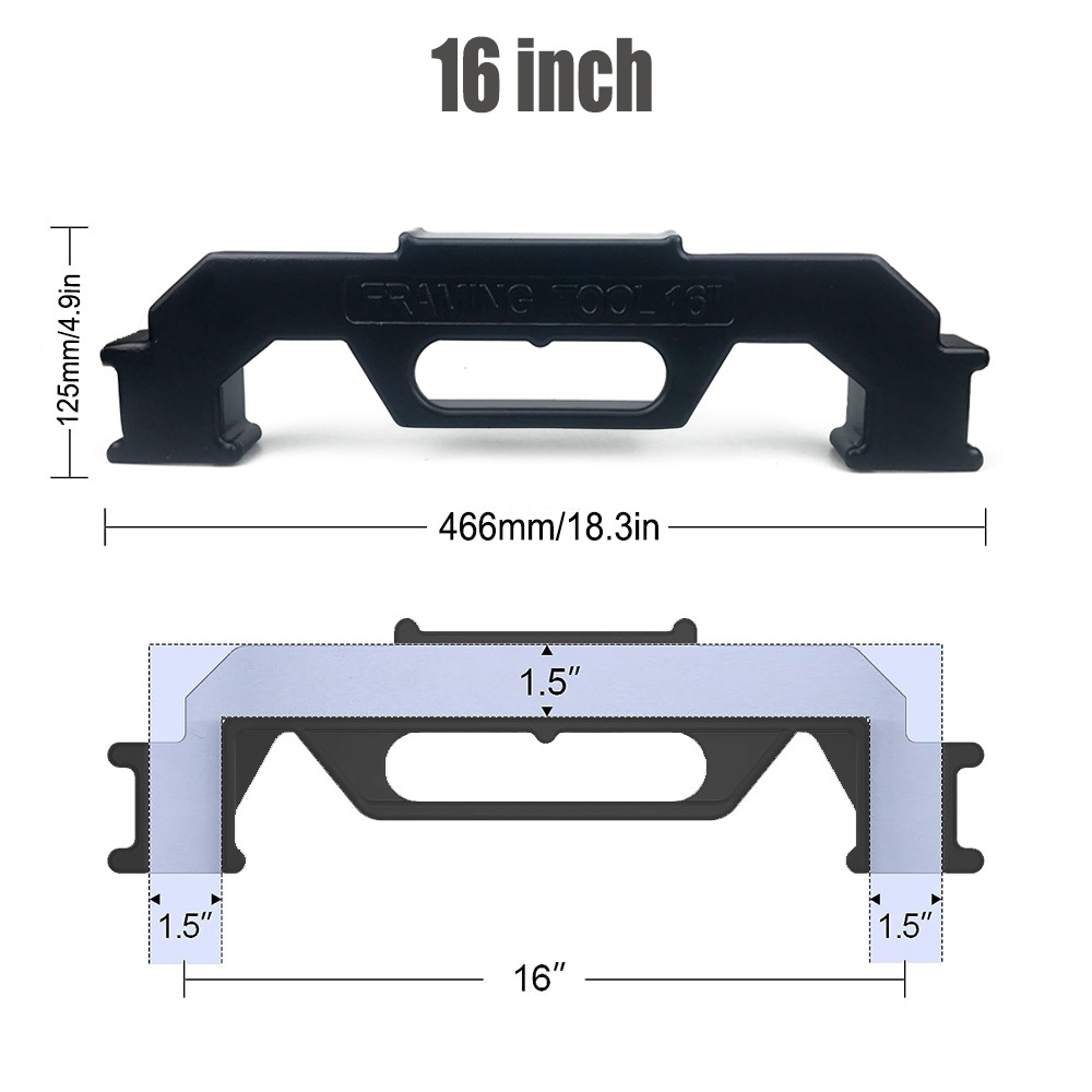 Marco herramienta cm marco Stud diseño Stud marco accesorio carpintería rompecabezas fijación clip 24 pulgadas