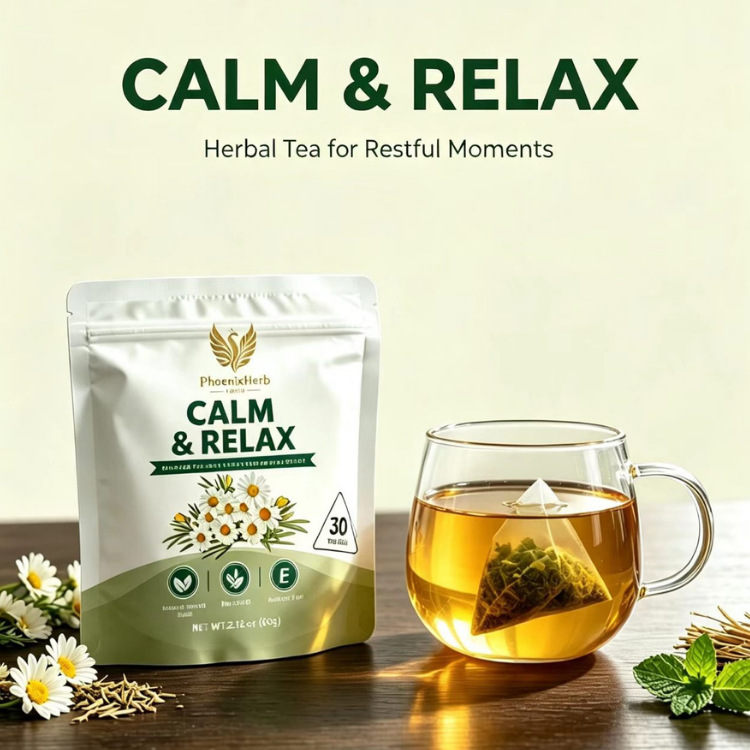 Seaweed Burdock Mineral Herbal Tea 60g Corn Fiber Pyramid Tea Bags Cold Brewed Sugar Free specifications