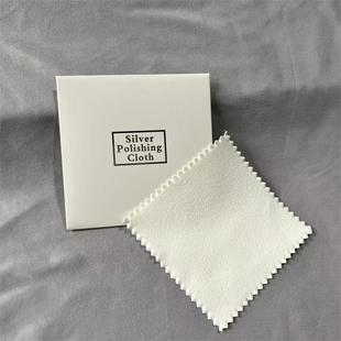 White square packing wiping silver cloth 8*8cm double-sided velvet jewelry silver jewelry maintenance cloth cleaning cloth