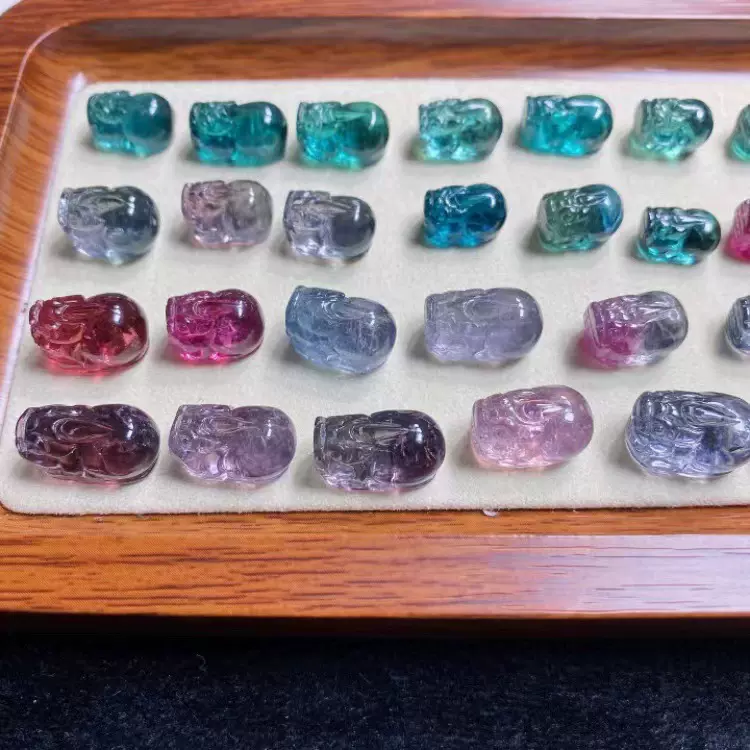 天然碧玺直播高品质貔貅回文雕刻手链西瓜原石镶嵌蝴蝶路路通手镯