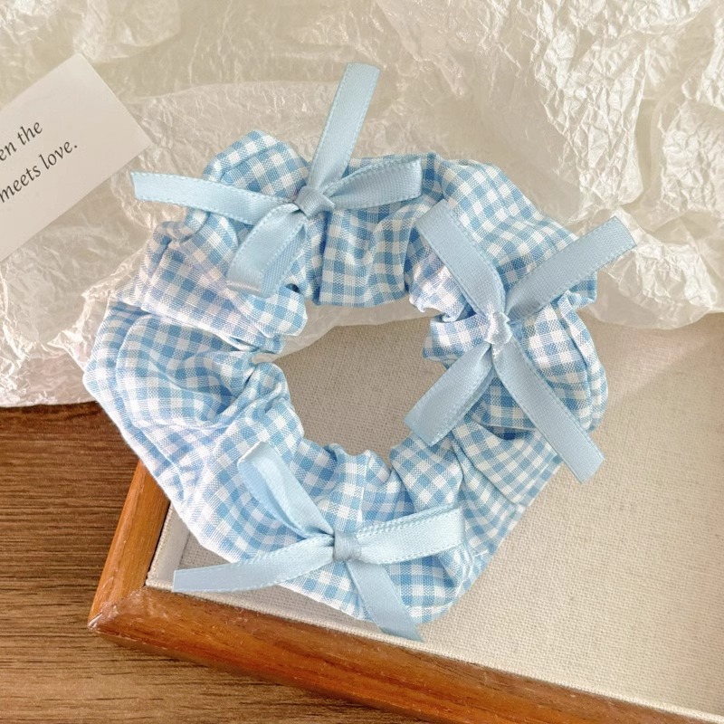 Satilla de seda más algodón relleno de terciopelo intestino grueso lazo para el cabello almohada para dormir