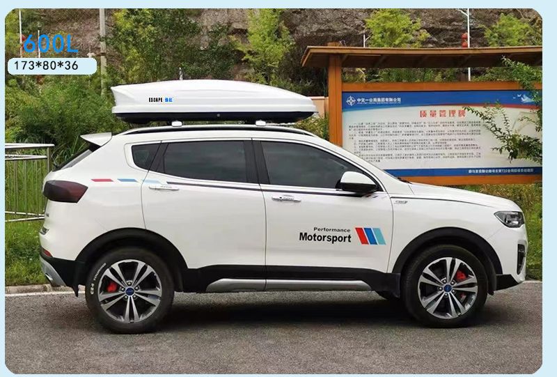 New Waterproof Large-Capacity Car Roof Luggage Box, No-Drill Suv Travel Box, Ultra-Thin Universal Luggage Rack