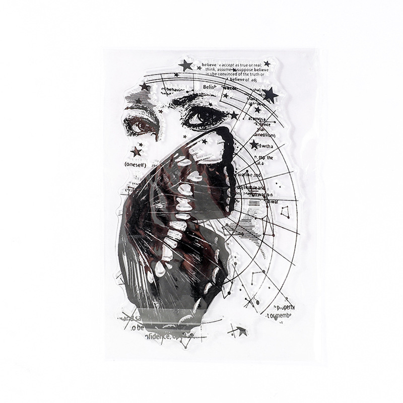 16 diario sello de silicona transparente vintage planta diario decorativo sello de goma planta verde arreglo floral sello Collage