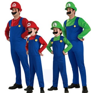 Factory Direct Sales Cosplay Halloween Masquerade Costumes for Adults and Kidsren Super Mario Costumes
