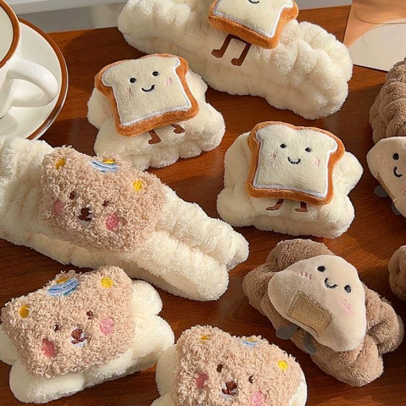 Мультяшный тост для мытья лица браслет набор головных украшений для волос макияж маска милый медведь водонепроницаемый и влагостойкий оптовая продажа