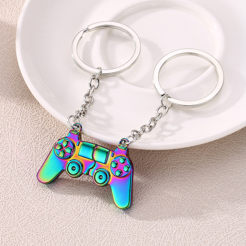 Cross-border new product Instagram star keychain simple magnetic couple handle keychain bag hook creative decoration wholesale