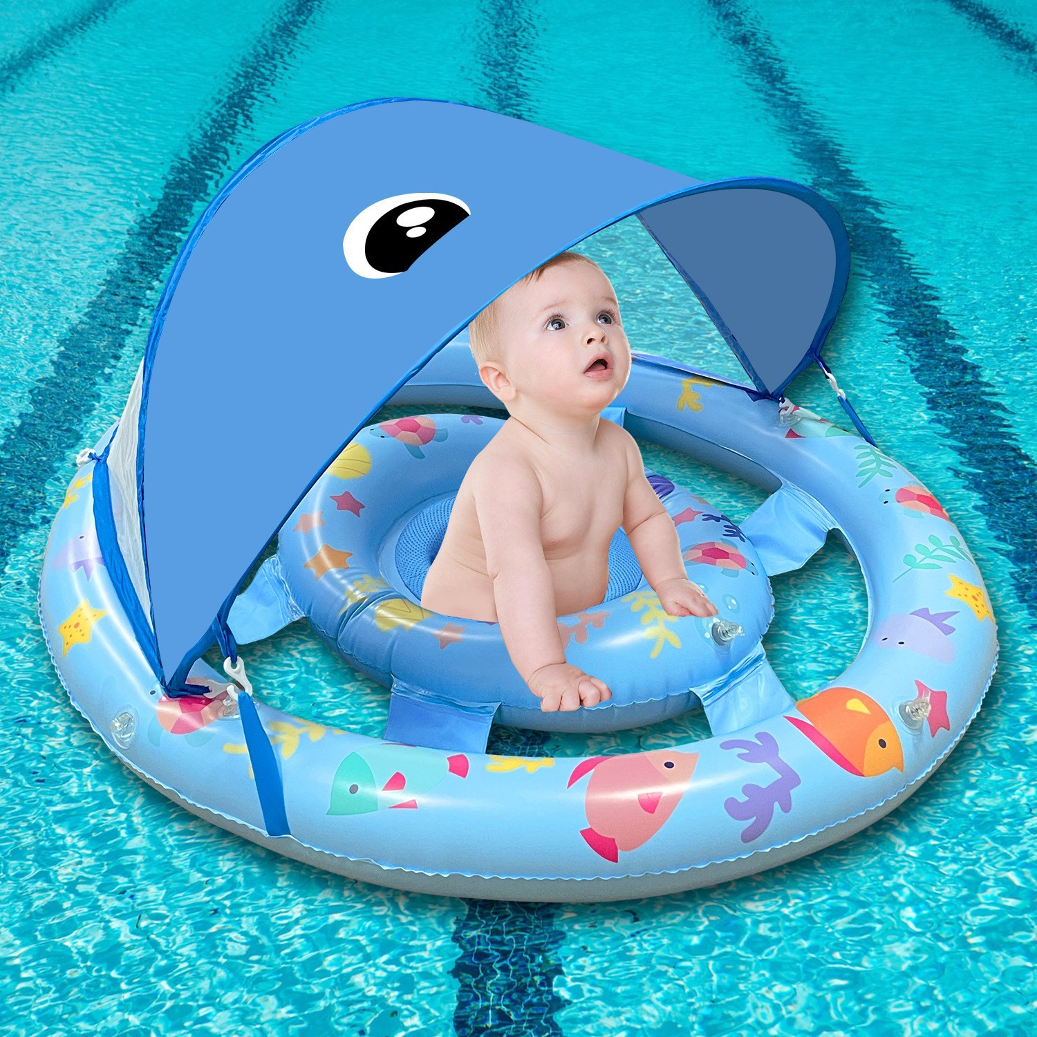 Inflatable swimming ring