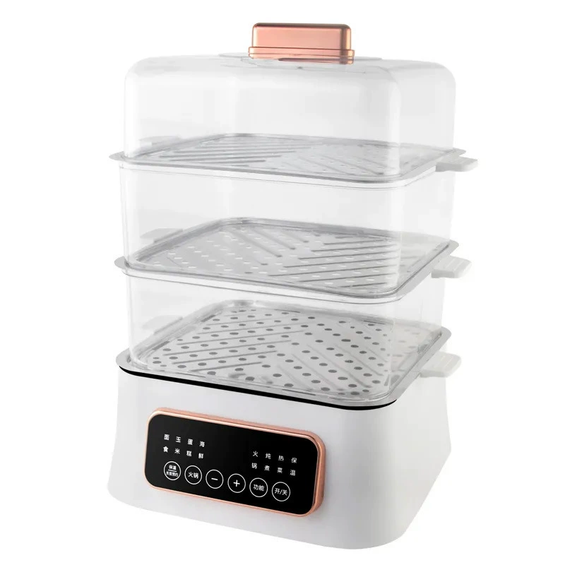 Wanlida электрическая пароварка, бытовая все-в-одном многофункциональная электрическая горячая кастрюля, три слоя, нержавеющая сталь, приготовление пищи, интегрированная умная пароварка