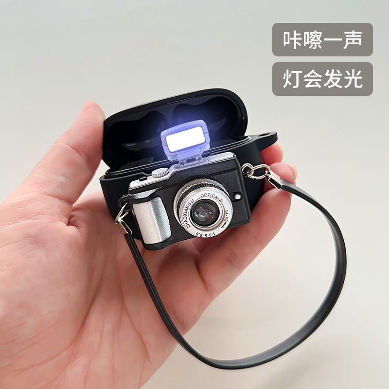 Suitable for Vivo Tws2 Headphone Case 2S Camera Style Protective Case Air Protective Case Antique Camera Protective Case