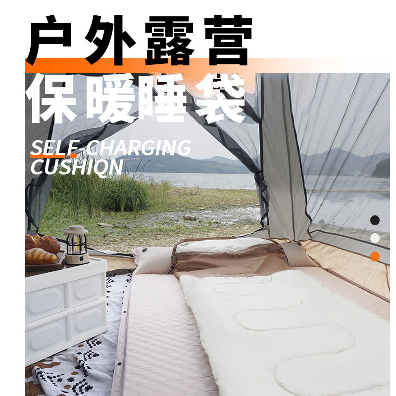 야외 여행 더러운 슬리핑 백 캠핑 기계 세탁기 한 사람 휴대용 가을과 겨울 두꺼운 봉투 캠핑 두건