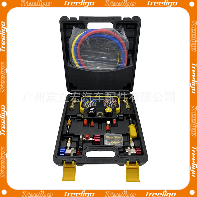 R410A/R32/R134A/R22 Nuevo juego de medición de colector de diagnóstico de 4 way AC