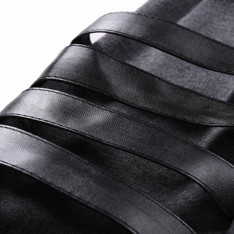 Men's Clothing autumn and winter hooded men's leather casual personality fashion sweatshirt splicing jacket men's ready stock_voghion.com