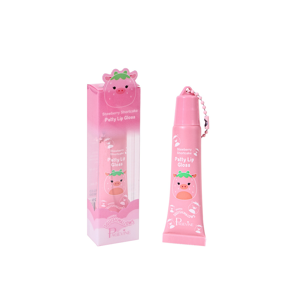 Amazon PAGE VINE serie de dibujos animados de frutas colgante esmalte labial refrescante y hidratante brillo labial comercio exterior transfronterizo