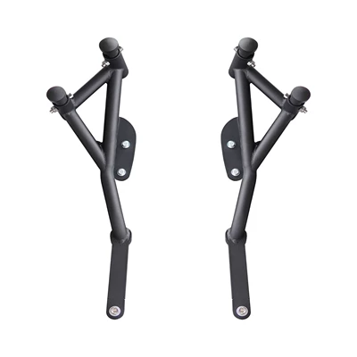 Suitable for spring breeze 675SR aluminum alloy spring head bumper carbon steel pipe anti-fall anti-collision bar modification accessories (Motorcycle bumper) - matte-black-spring-head-bumper