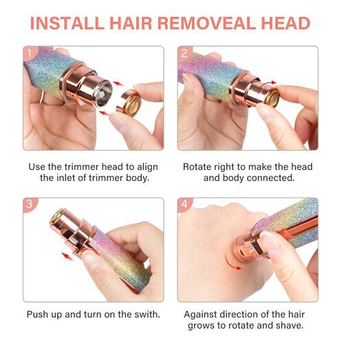 Cross-border new USB rechargeable shaver electric eyebrow trimmer women's eyebrow trimmer lipstick shaver hair removal device