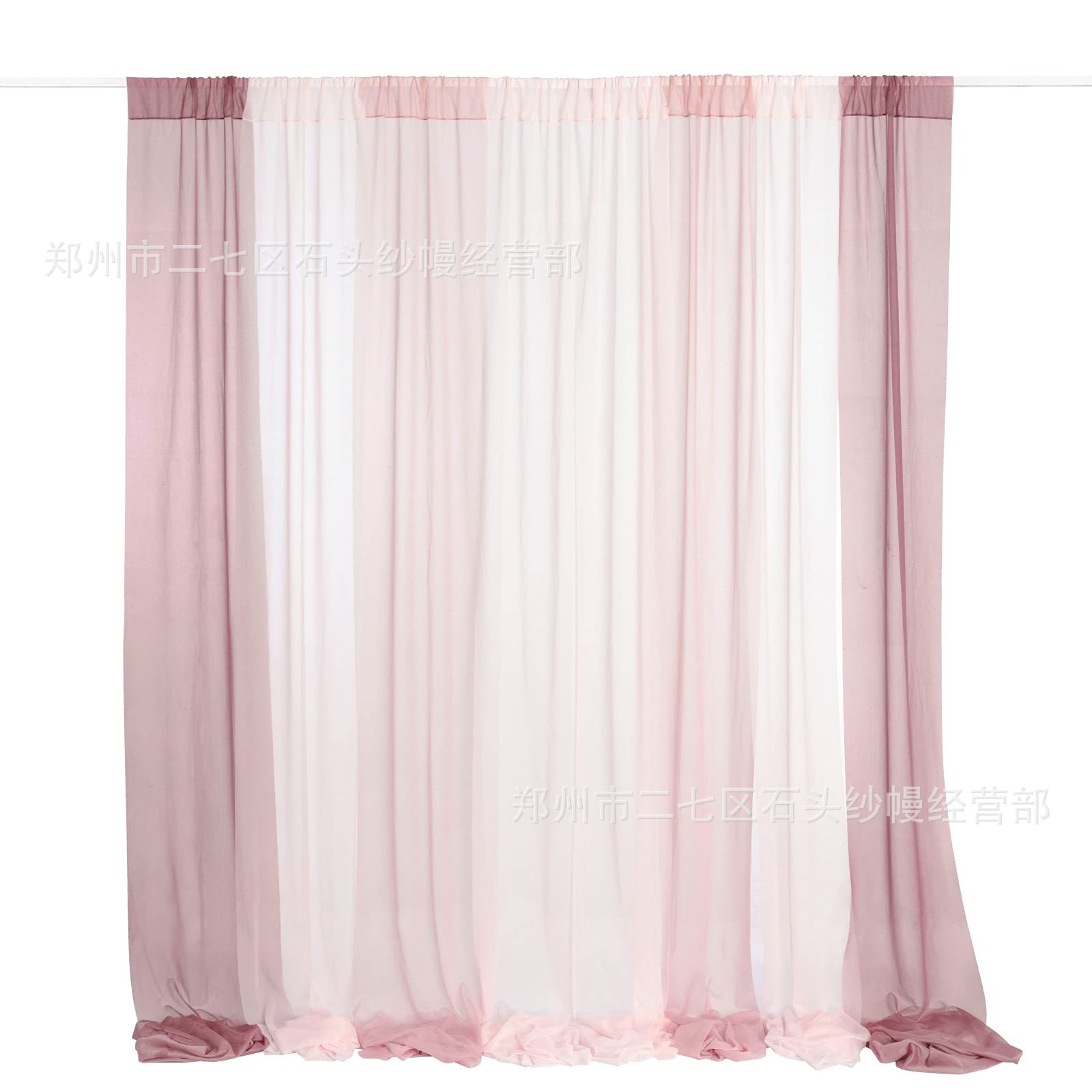 Amazon Pearl gasa Valance cortina tira de tela drapeado tela libre de arrugas boda fiesta decoración de fondo