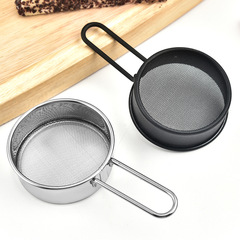 304 stainless steel mini flour sieve handheld baking tool 40 mesh small sieve household kitchen mesh sieve powdered sugar sieve