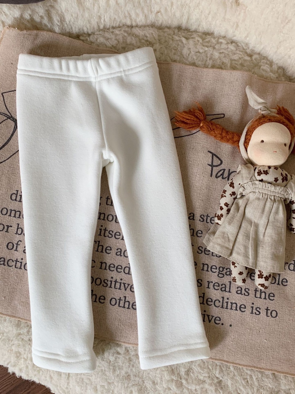 Polainas forradas de vellón para niños 2023 Otoño e Invierno Nuevos pantalones de bebé para niñas pantalones largos cálidos engrosados para Bebés Ropa para niños pantalones para niños