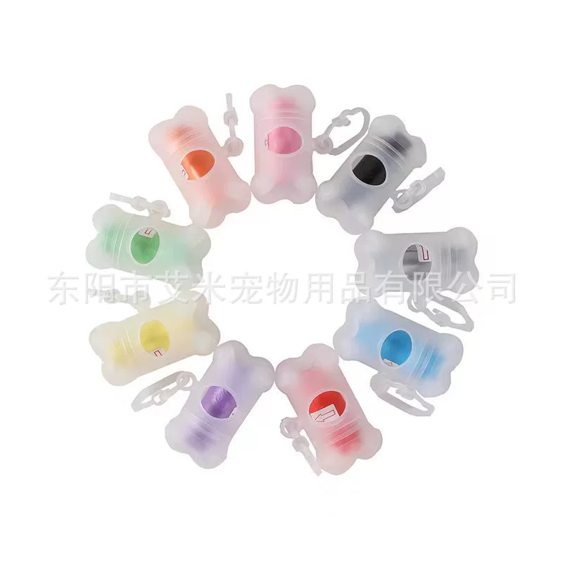 Портативный диспенсер для костей матовый прозрачный мусорный снаряд для домашних животных мешок для мусора Подписчик завод прозрачные кости