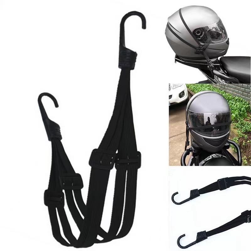 Helmet Strap with Elastic Cord, Bicycle and Electric Scooter Helmet Strap, Luggage Strap, Motorcycle Helmet Strap
