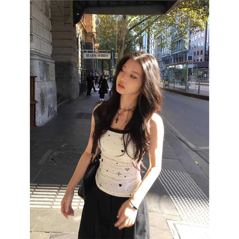[260g Rayon Modal] American-Style Hot Girl Lace-Trimmed Camisole for Summer Outerwear and Inner Wear Sleeveless Top
