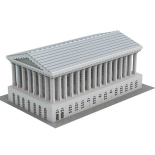 Cross-Border Moc-96640 Birmingham Town Hall Assembly Model 18634 Particle Number Toys Gifts
