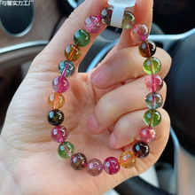 一物一图9MM天然巴西老料碧玺手链圆珠串浓艳通透十年老店9款选择