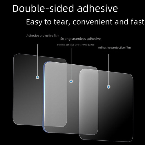 Wholesale Acrylic Film High Adhesion PVC Transparent Nano-Traceless Tape for Wall Mounting Power Strip Dual-Sided Adhesive