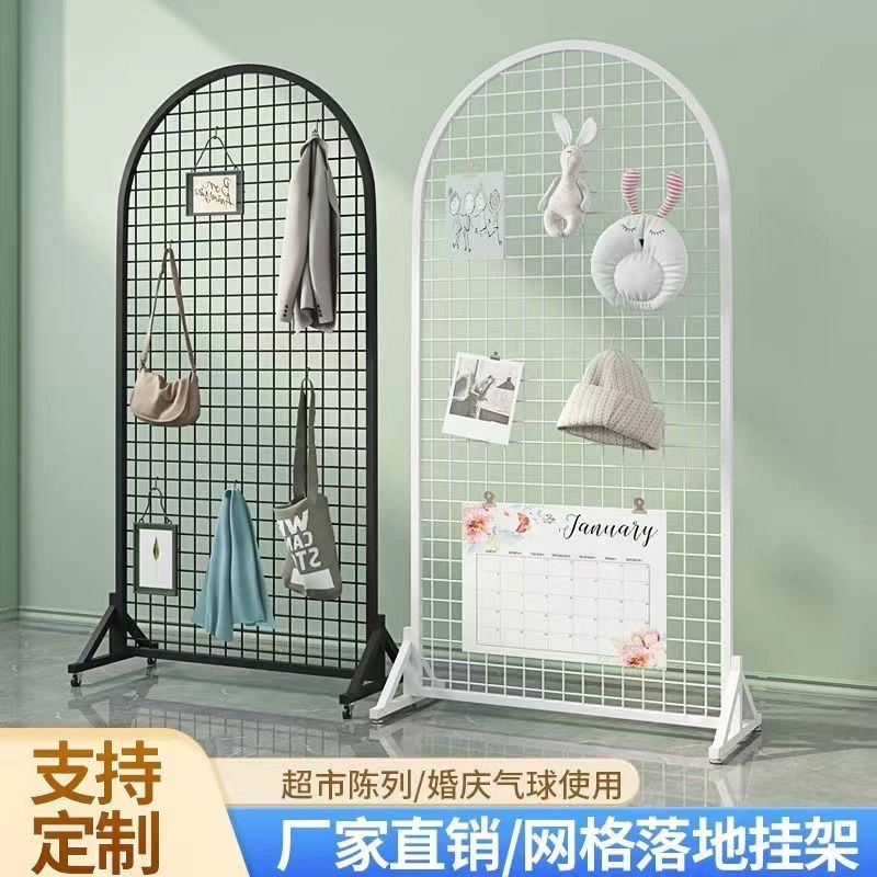 Напольная круглая сетчатая свадебная подставка для демонстрации детских работ, вертикальная железная подставка для ювелирных изделий и мобильных выставок