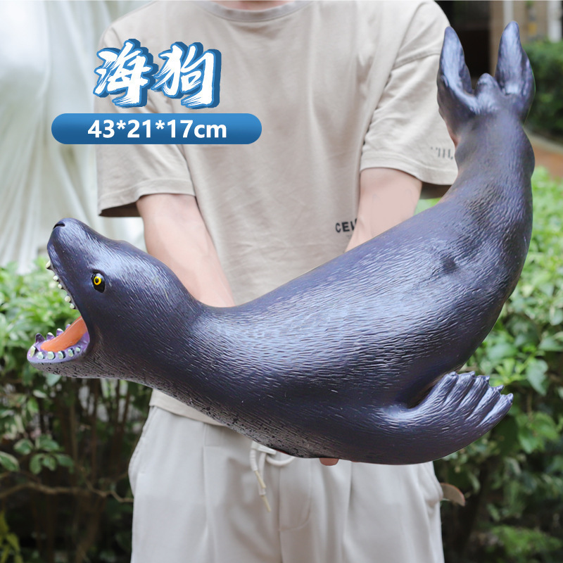 Dolphin, animal marino, gran tiburón, niño, juguete, simulación de goma suave, niño, mundo submarino, modelo de ballena al por mayor