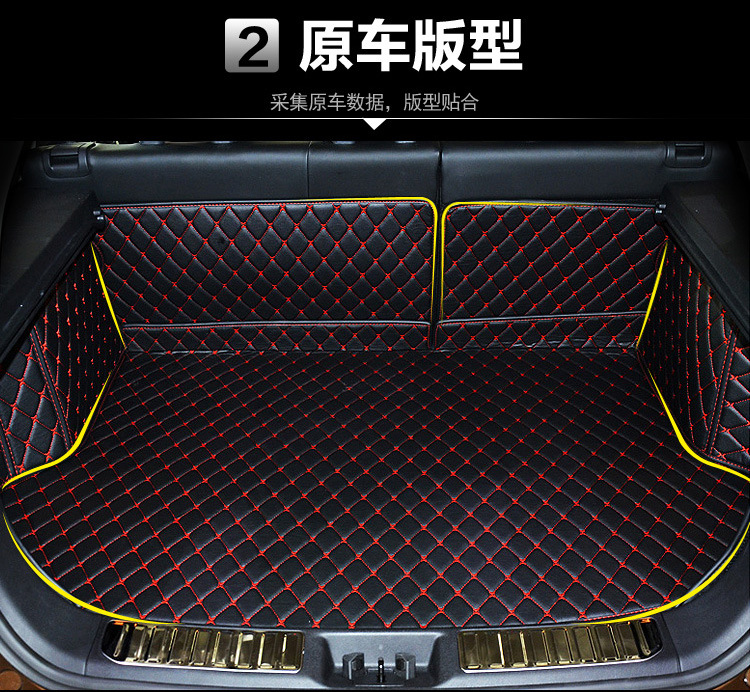Catist/High-Quality Leather Full-Cover Car Trunk Mat Cross-Border