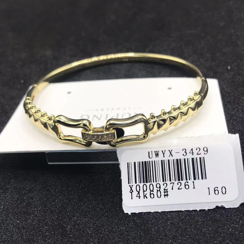 Xuping Europa y los Estados Unidos comercio exterior transfronterizo temperamento de moda personalidad simple pulsera de aleación de cobre elegante joyería de lujo ligera al por mayor mujeres