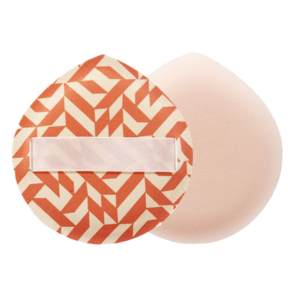 Esponja de maquillaje japonesa Rubycell naranja con rejilla, tamaño grande, tipo malvavisco, con cámara de aire - Individual, empaquetada en bolsa OPP.