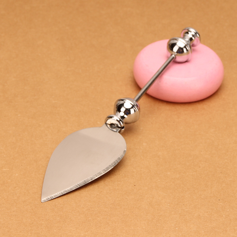 Pala de pizza con cuentas, cuchillo de pan, cuchillo de crema de mantequilla, cimitarra de queso de acero inoxidable, cuchillo de mesa, bricolaje con dientes, nueva vajilla