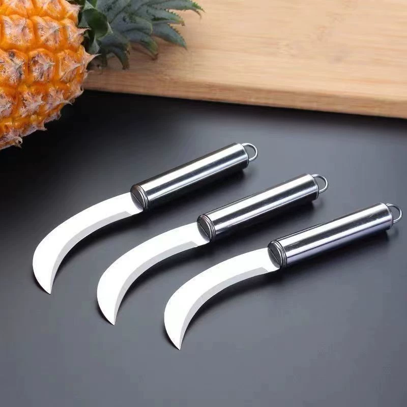 Stainless Steel Skimped Sickle Pomegranate Pomegranate Banana Knife Bladed Sword Pineapple Knife Sword Fruit Cutting Leek Knife