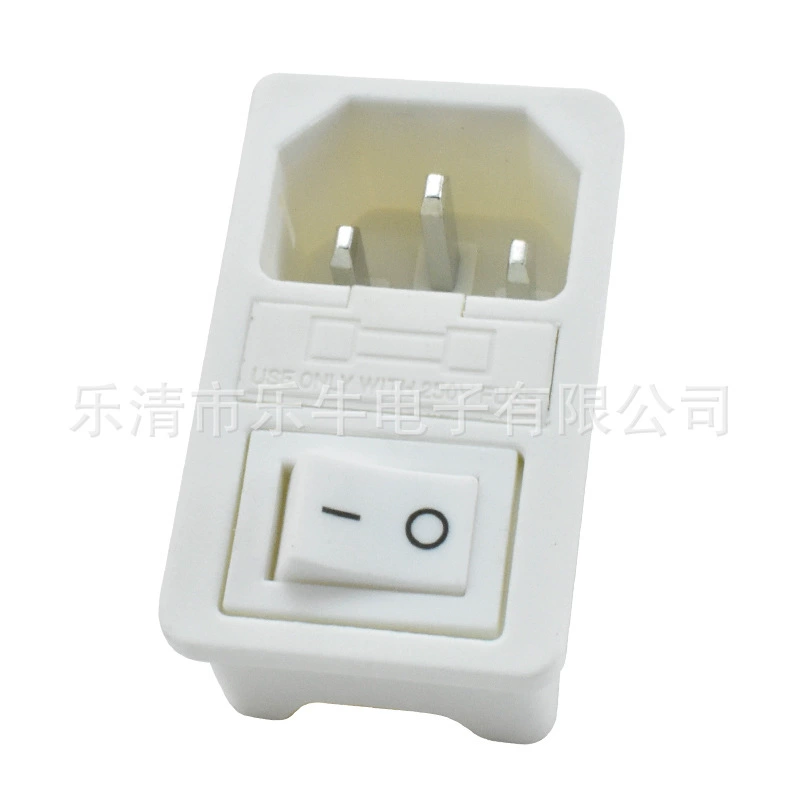 CCC CE certified AC-01 card-type all-white 3-pin font power socket without light switch DB-14-01