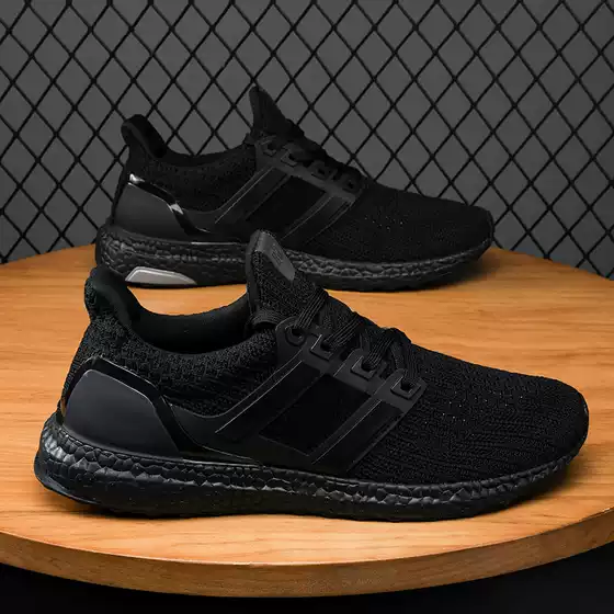 UB men's shoes soft-soled couple's mesh breathable sneaker shock absorption three-pole popcorn sports running shoes Putian shoes