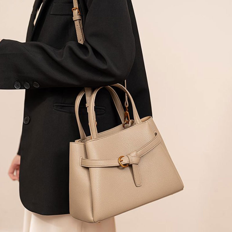 Borsa a spalla donna elegante borsa a mano texture semplice_voghion.com