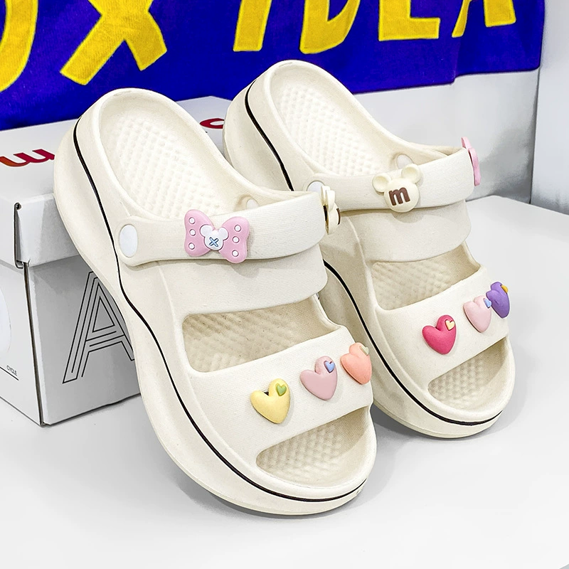 Женская обувь на платформе Босоножки на высоком каблуке интернет-знаменитостей летний корейский стиль Большие размеры Внешняя торговля трансграничная обувь для отдыха на открытом воздухе пляжная болотная обувь